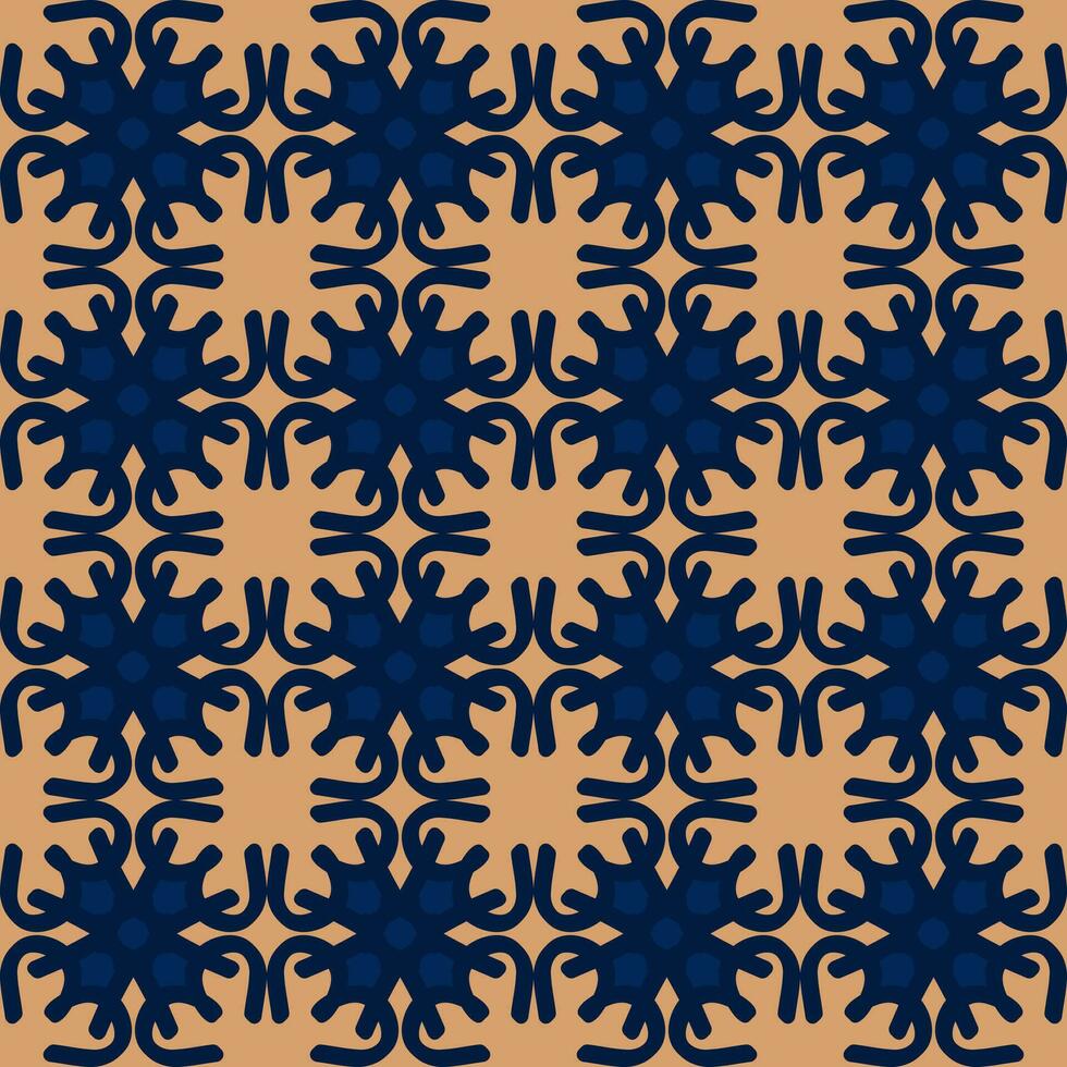 Blau braun Sahne Mandala Kunst nahtlos Muster Blumen- kreativ Design Hintergrund Vektor Illustration