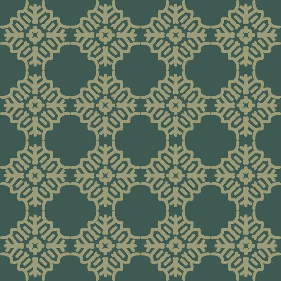 Grün Olive Mandala Kunst nahtlos Muster Blumen- kreativ Design Hintergrund Vektor Illustration