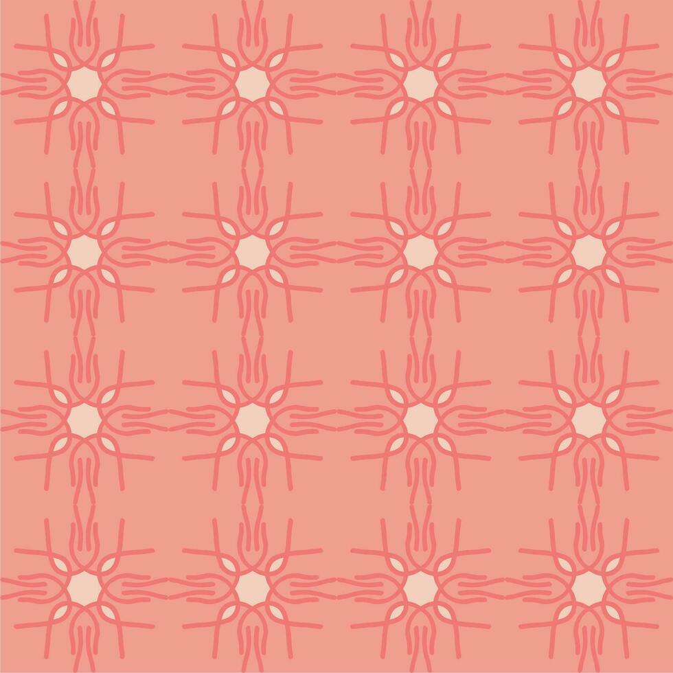 rot Rosa Rose Mandala Kunst nahtlos Muster Blumen- kreativ Design Hintergrund Vektor Illustration