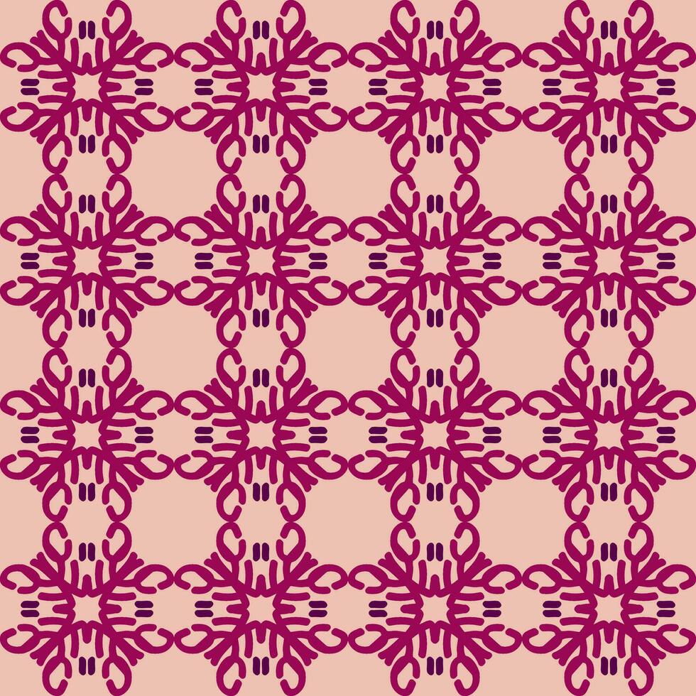 rot Magenta violett Rosa Mandala Kunst nahtlos Muster Blumen- kreativ Design Hintergrund Vektor Illustration