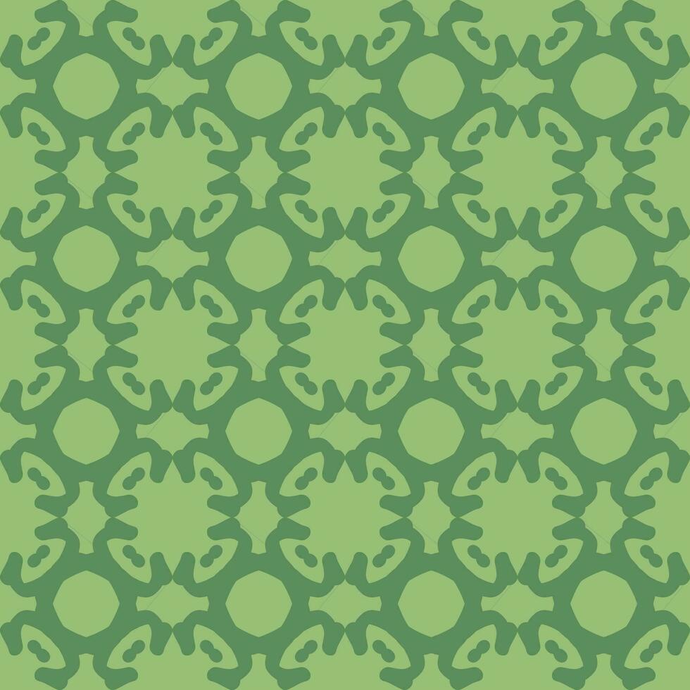 nahtlos Muster Grün Minze Olive Wald Mandala Blumen- kreativ Design Hintergrund Vektor Illustration