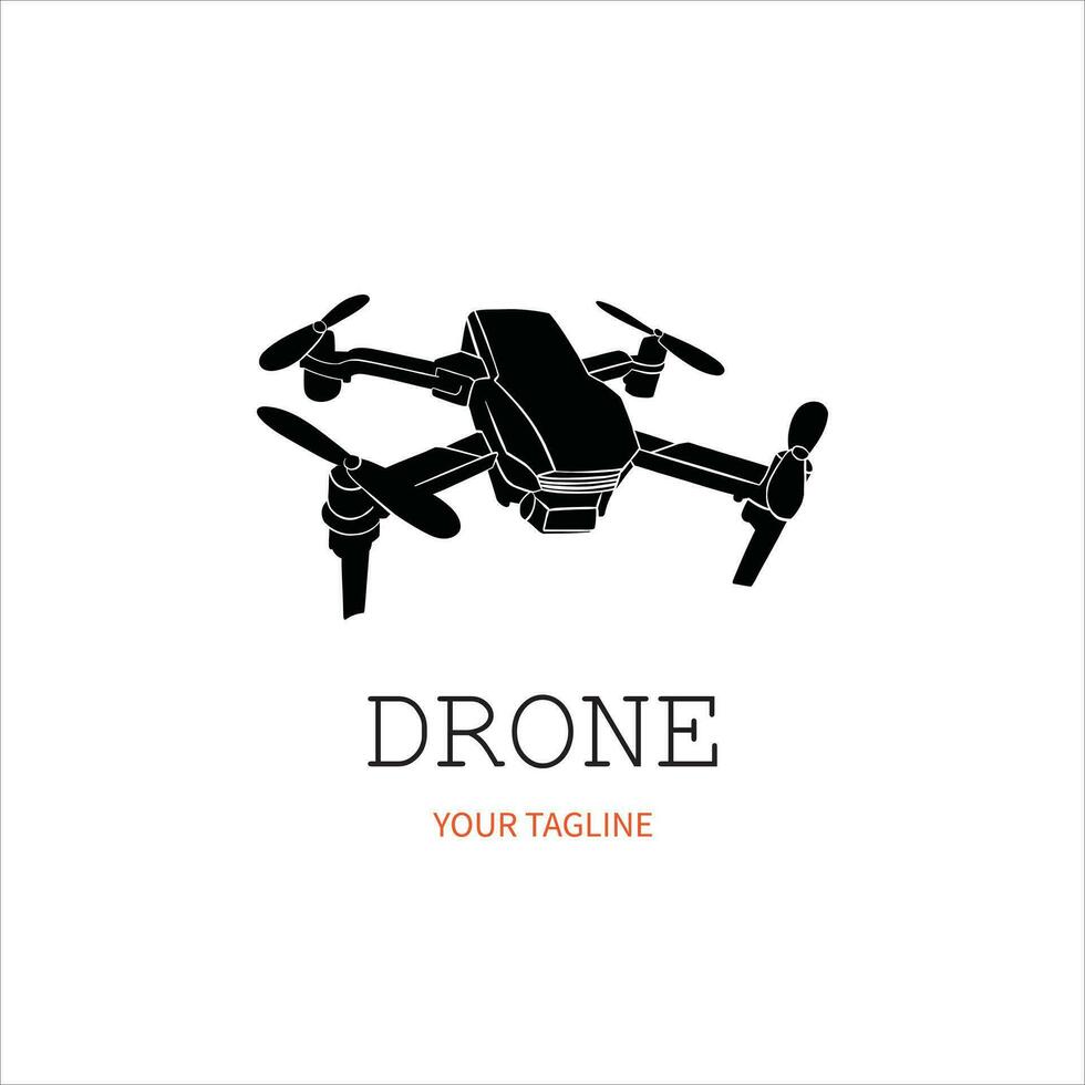 Drohnen-Vektor-Logo. Drohne moderne Ikone. Drohnen-Symbolzeichen für Logo vektor