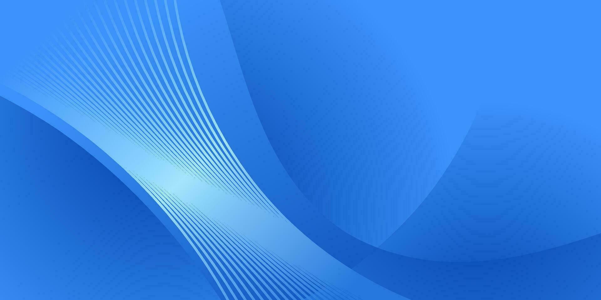 abstrakt Blau Hintergrund mit glühend Linien vektor