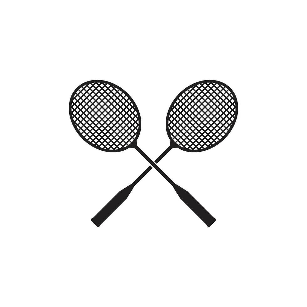 badminton racket ikon vektor