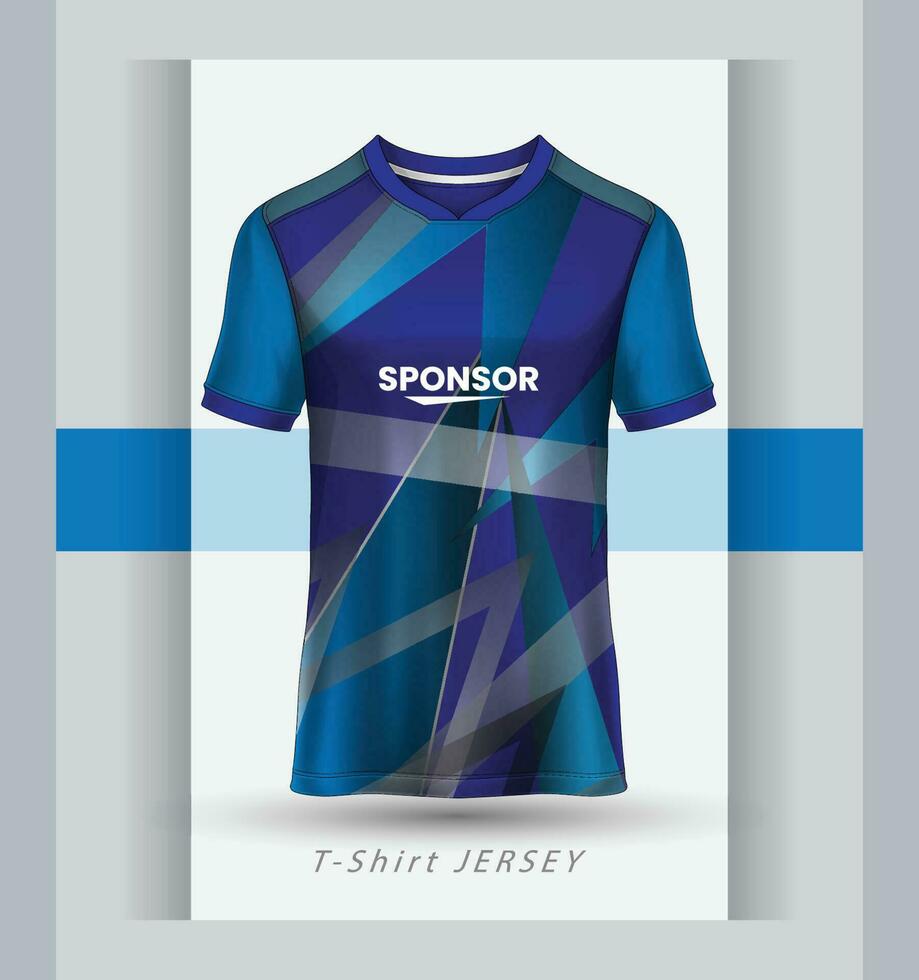 Stoff Textil- Design zum Sport T-Shirt, Fußball Jersey Attrappe, Lehrmodell, Simulation zum Fußball Verein. Uniform Vorderseite Sicht. vektor