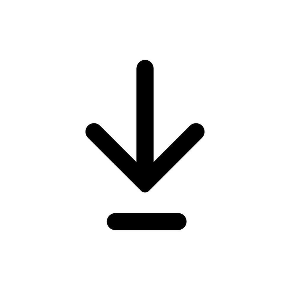 ladda ner ikon vektor. ladda upp knapp illustration. ladda symbol eller logotyp. vektor