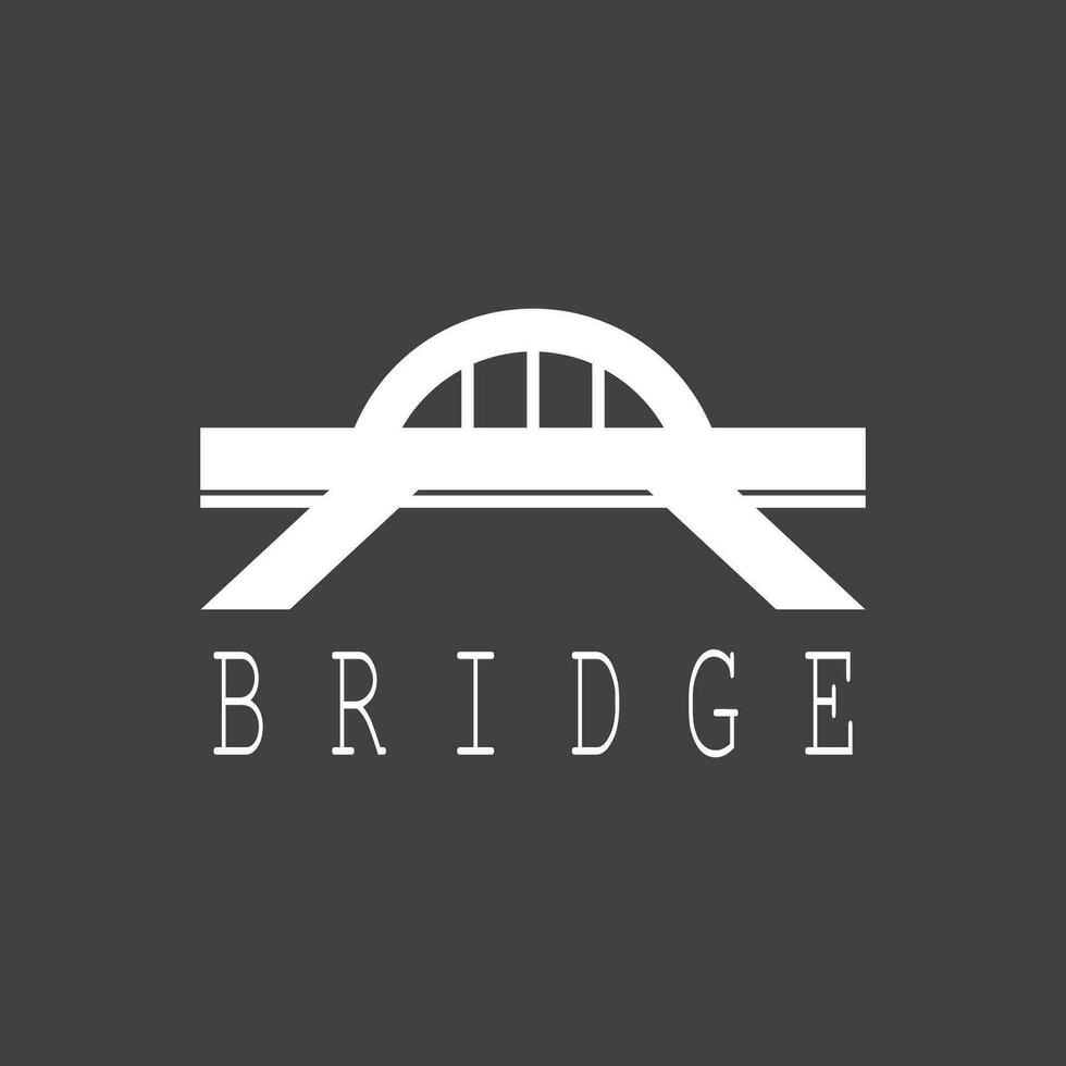 Brücke Logo Vorlage Vektor Icon Illustration