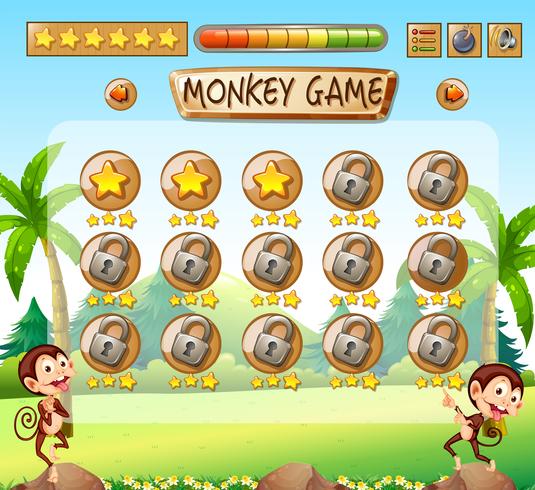 Monkey game jungle mall vektor