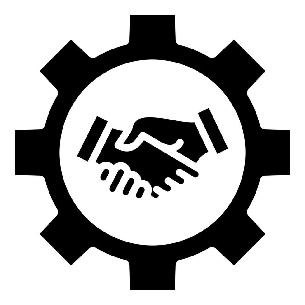 strategisch Partnerschaften Symbol Linie Vektor Illustration