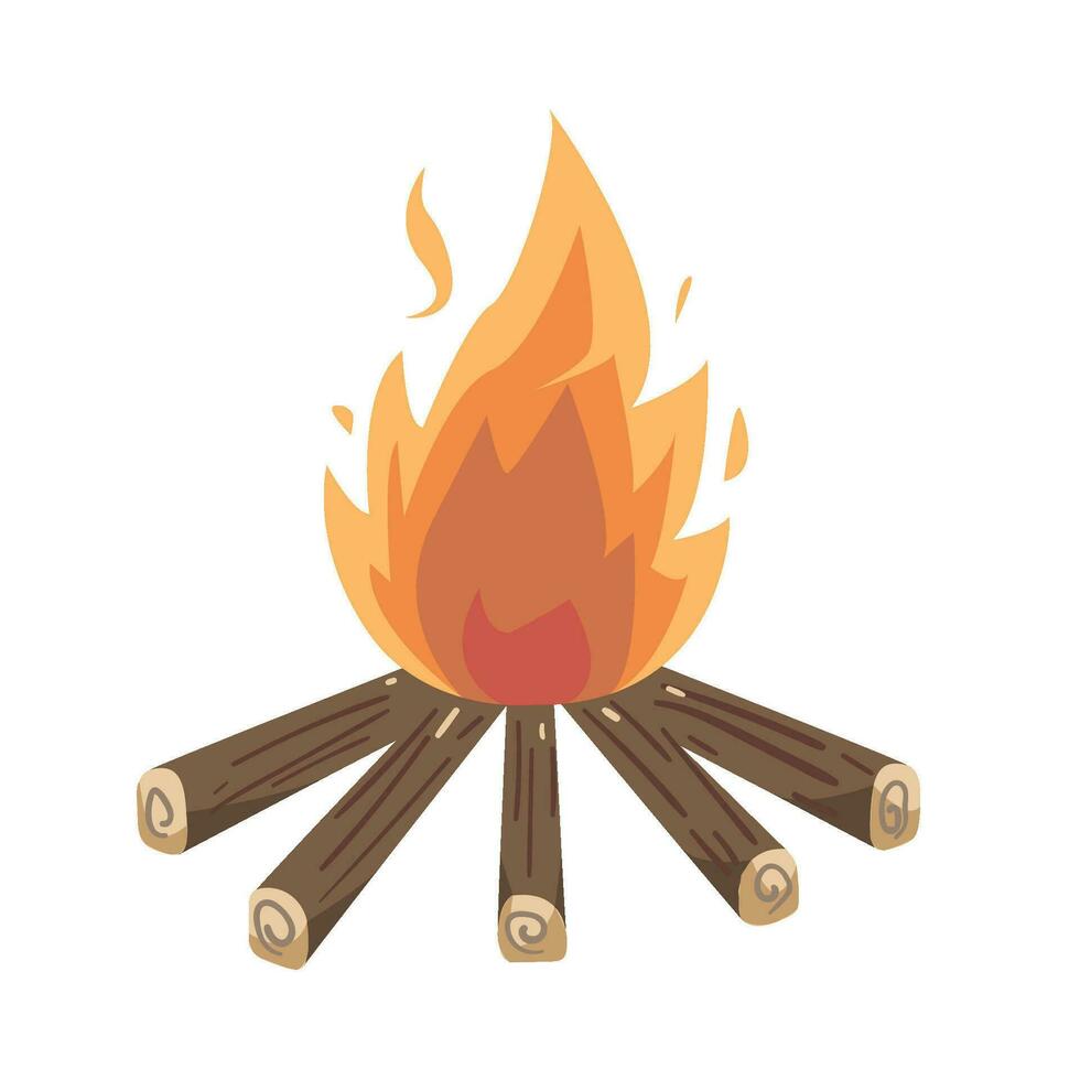 Lagerfeuer heiß Illustration vektor