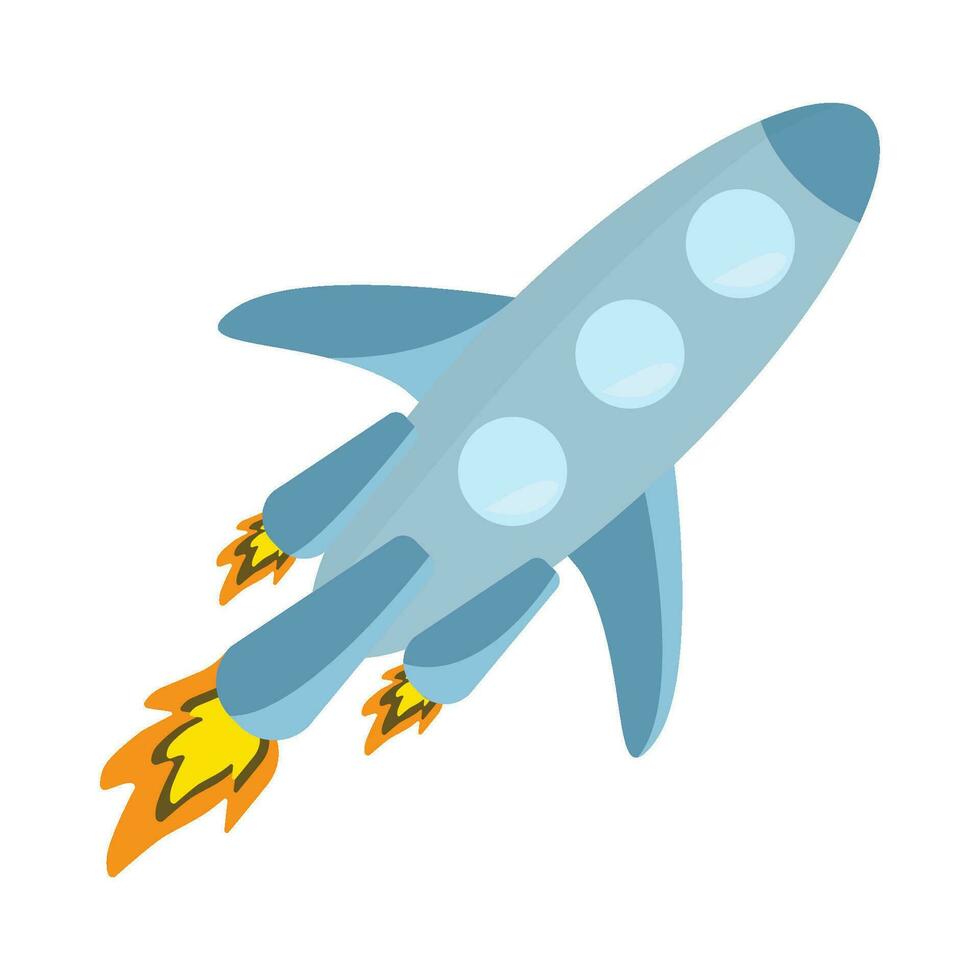Rakete fliegen Illustration vektor