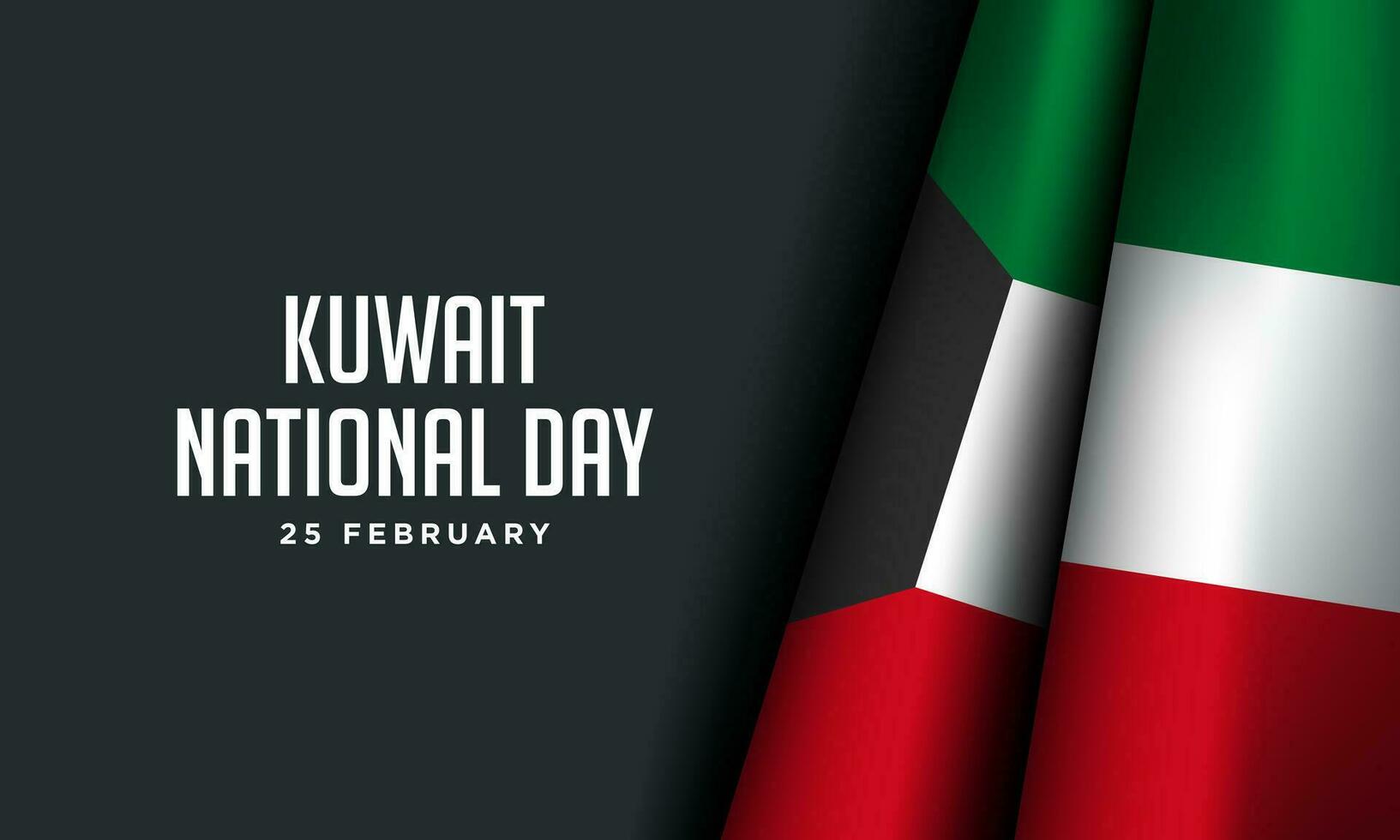 kuwait nationell dag bakgrund design. vektor