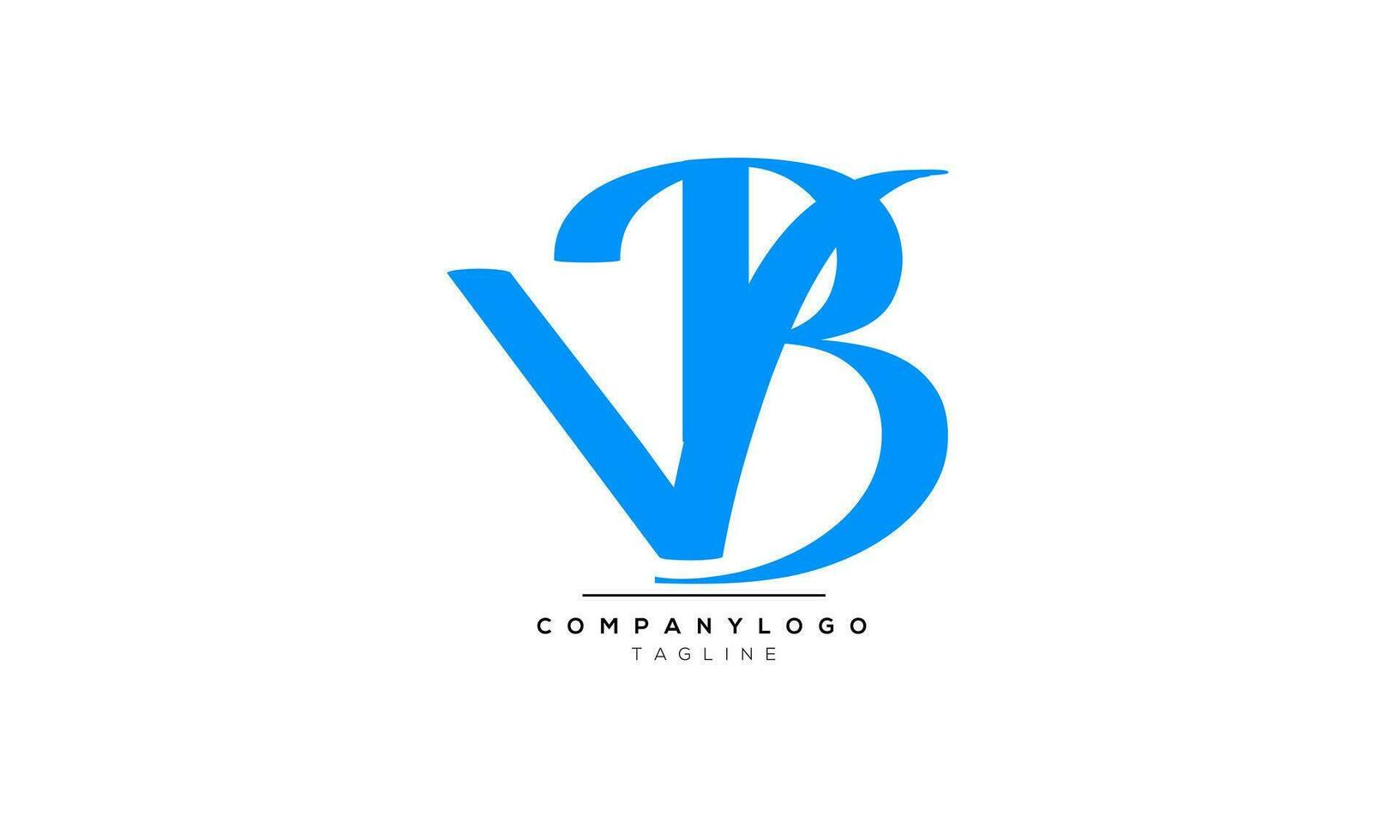 Alphabet Briefe Initialen Monogramm Logo vb,vb anfänglich, vb Brief vektor