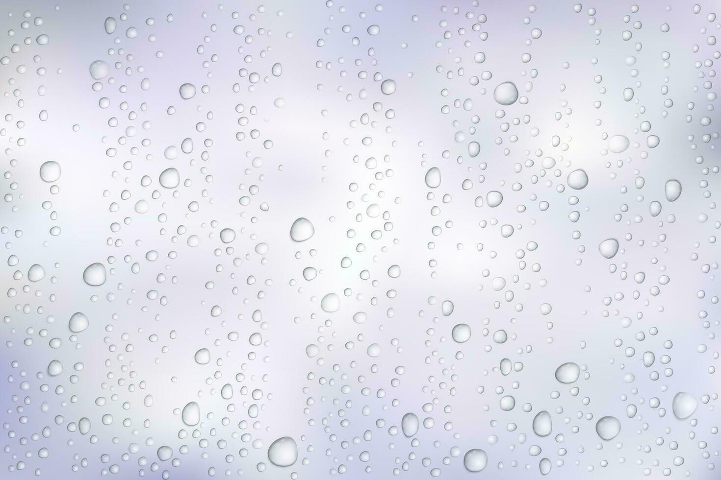 vektor vatten droppar på glas. regn droppar på transparent bakgrund