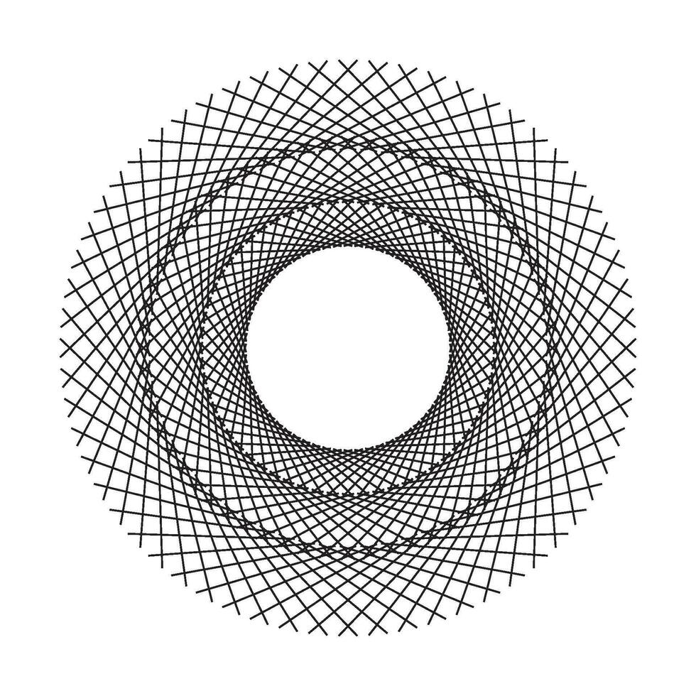 dekorativ radial Kreis Muster Hintergrund vektor