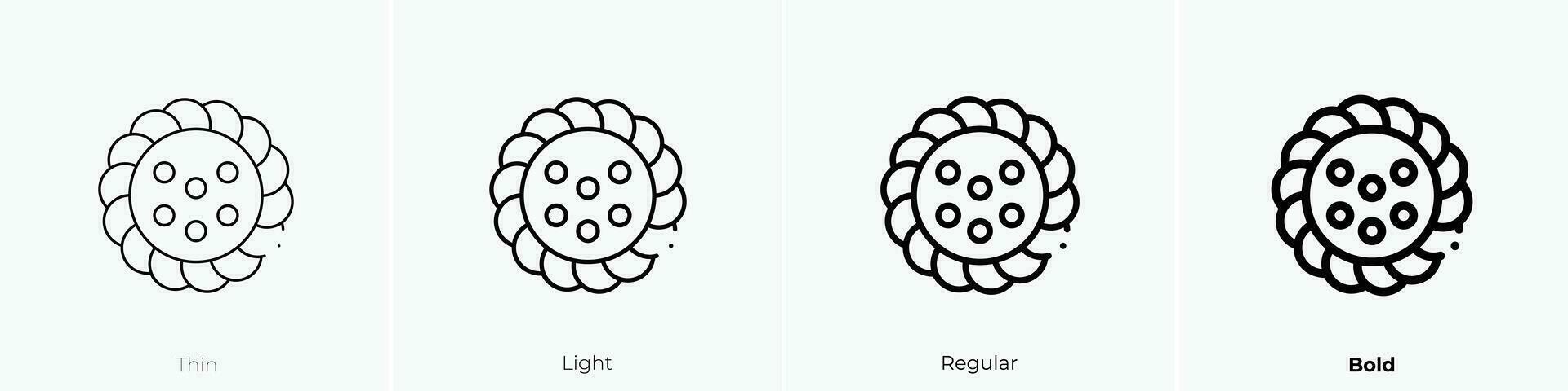 påsk ikon. tunn, ljus, regelbunden och djärv stil design isolerat på vit bakgrund vektor