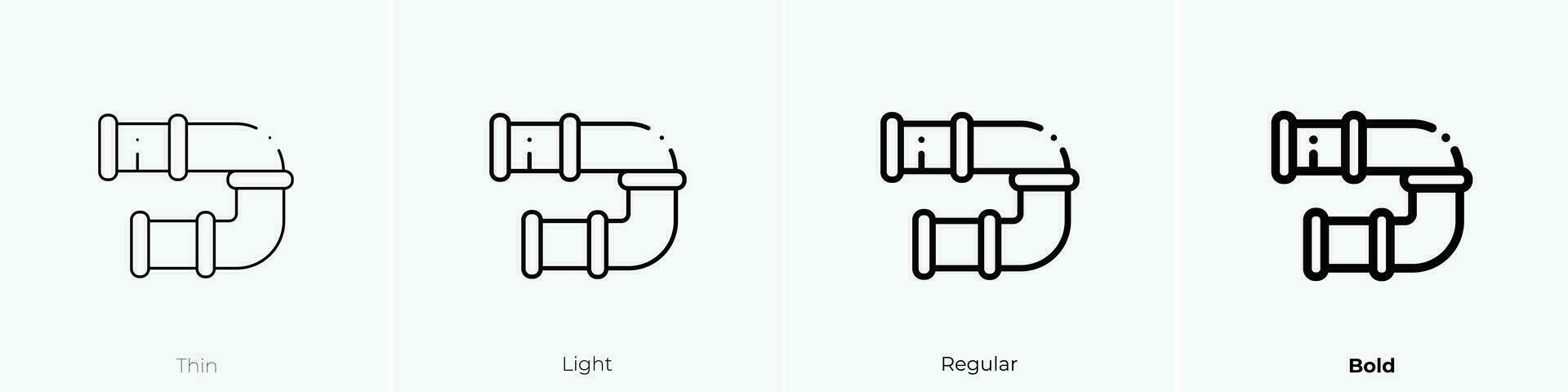 Park Symbol. dünn, Licht, regulär und Fett gedruckt Stil Design isoliert auf Weiß Hintergrund vektor