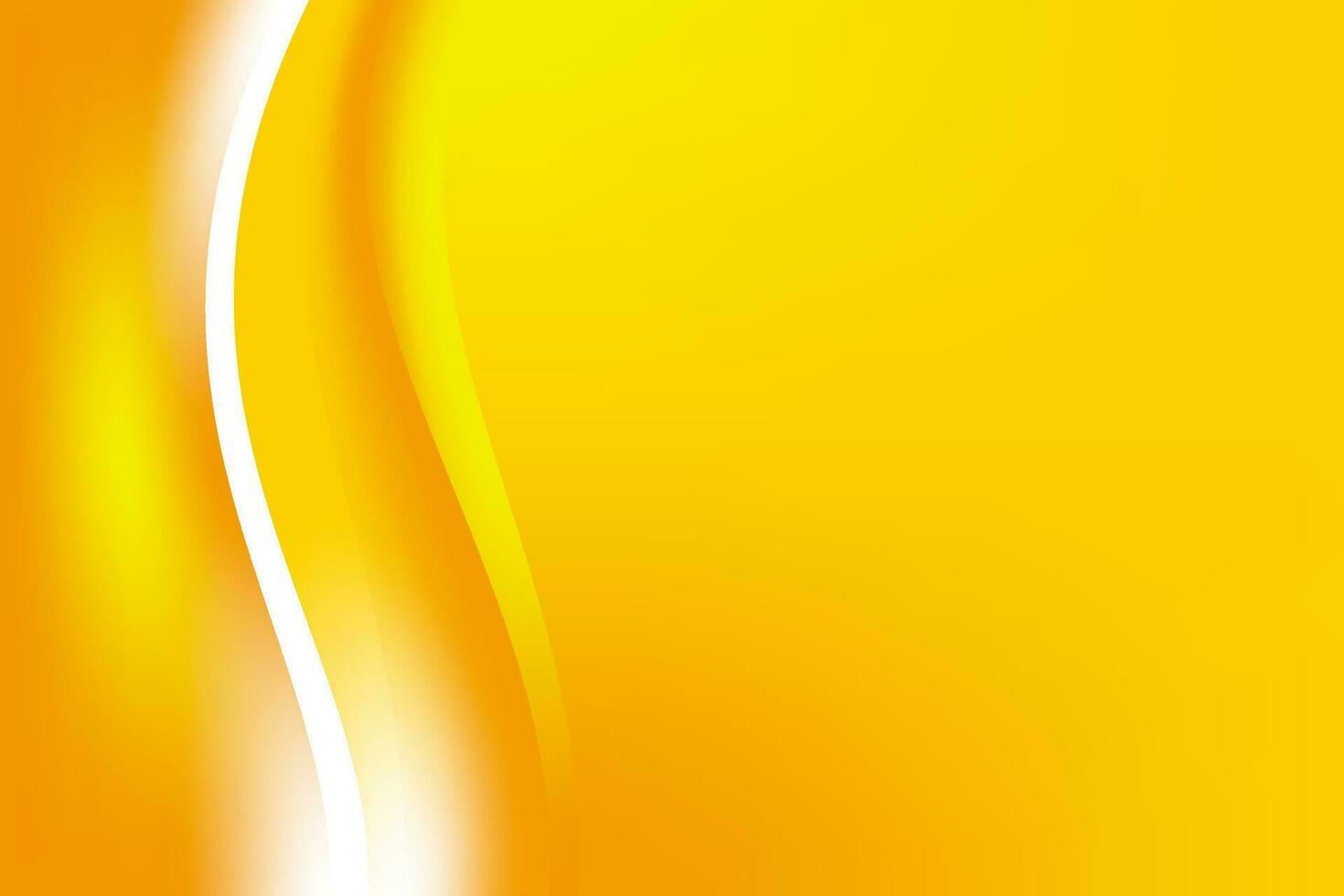 abstrakt slät gul orange vågig bakgrund vektor