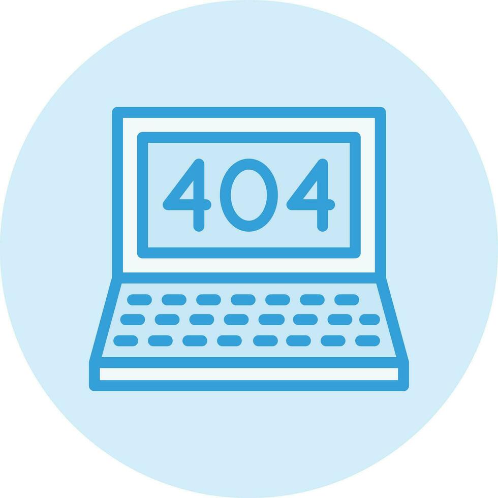404-Fehler-Vektor-Icon-Design-Illustration vektor