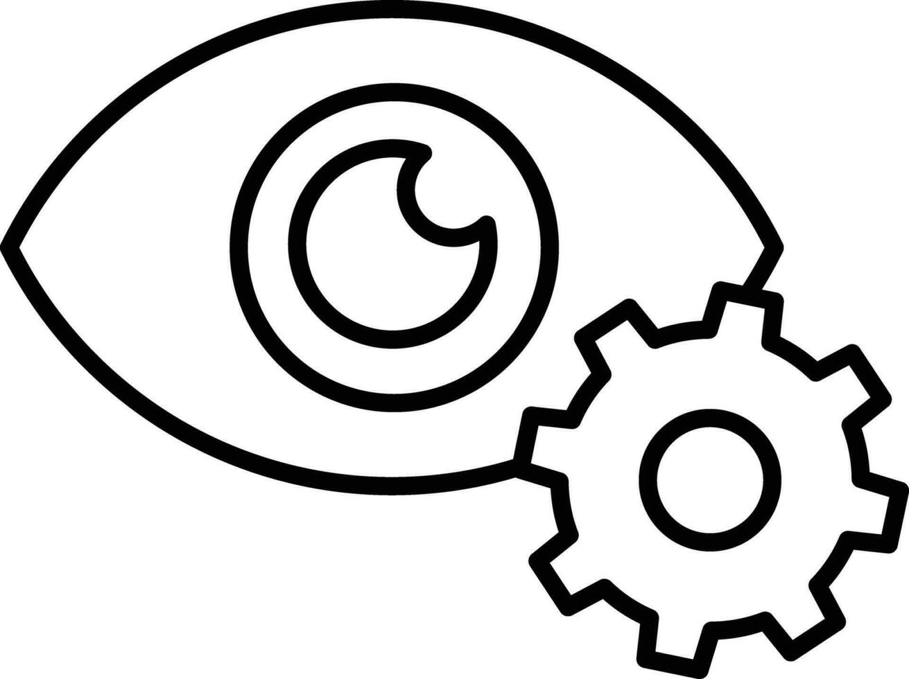 Optimierung Gliederung Vektor Illustration Symbol