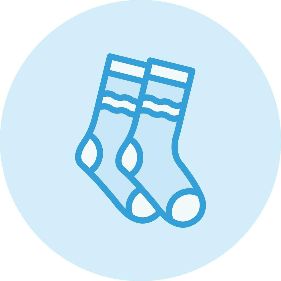 Socken-Vektor-Icon-Design-Illustration vektor