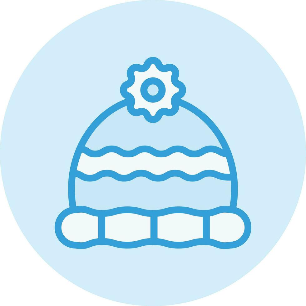 vinter- hatt vektor ikon design illustration