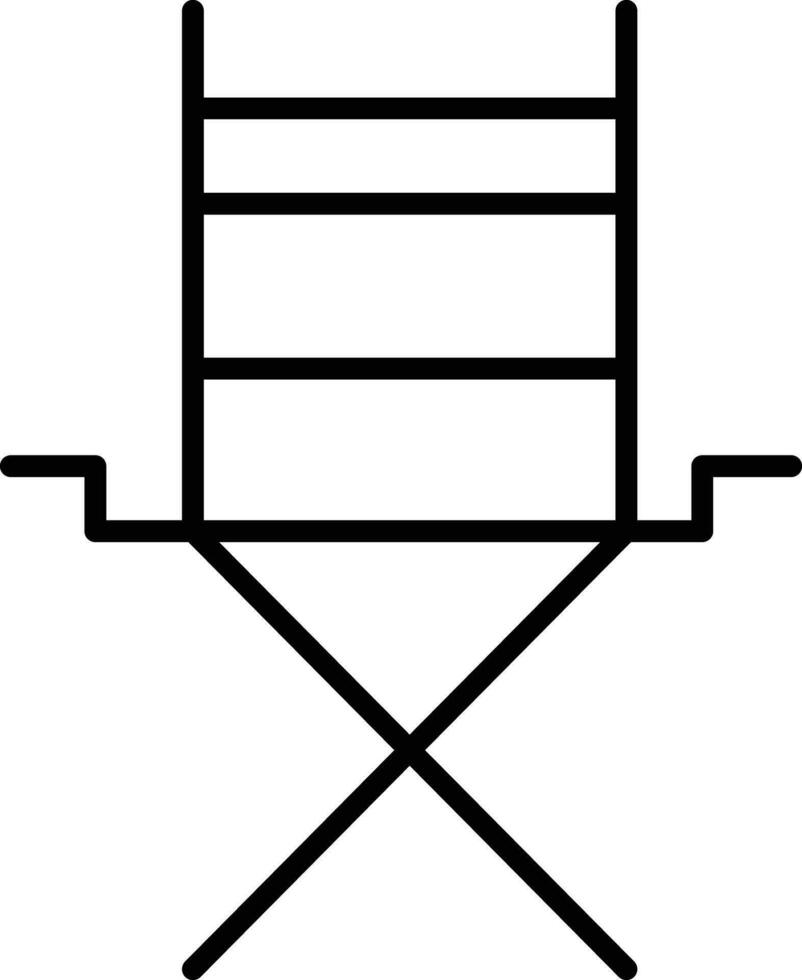 Stuhl Gliederung Vektor Illustration Symbol