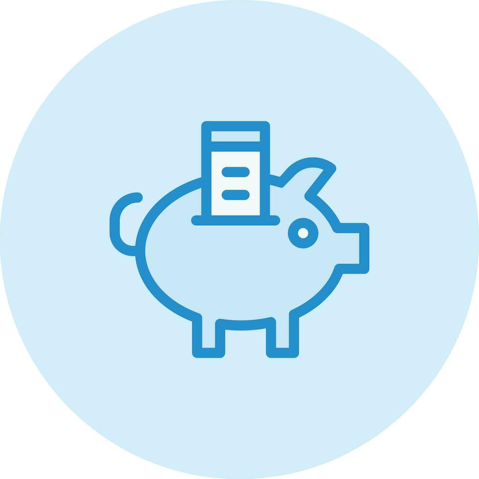 Sparschwein-Vektor-Icon-Design-Illustration vektor