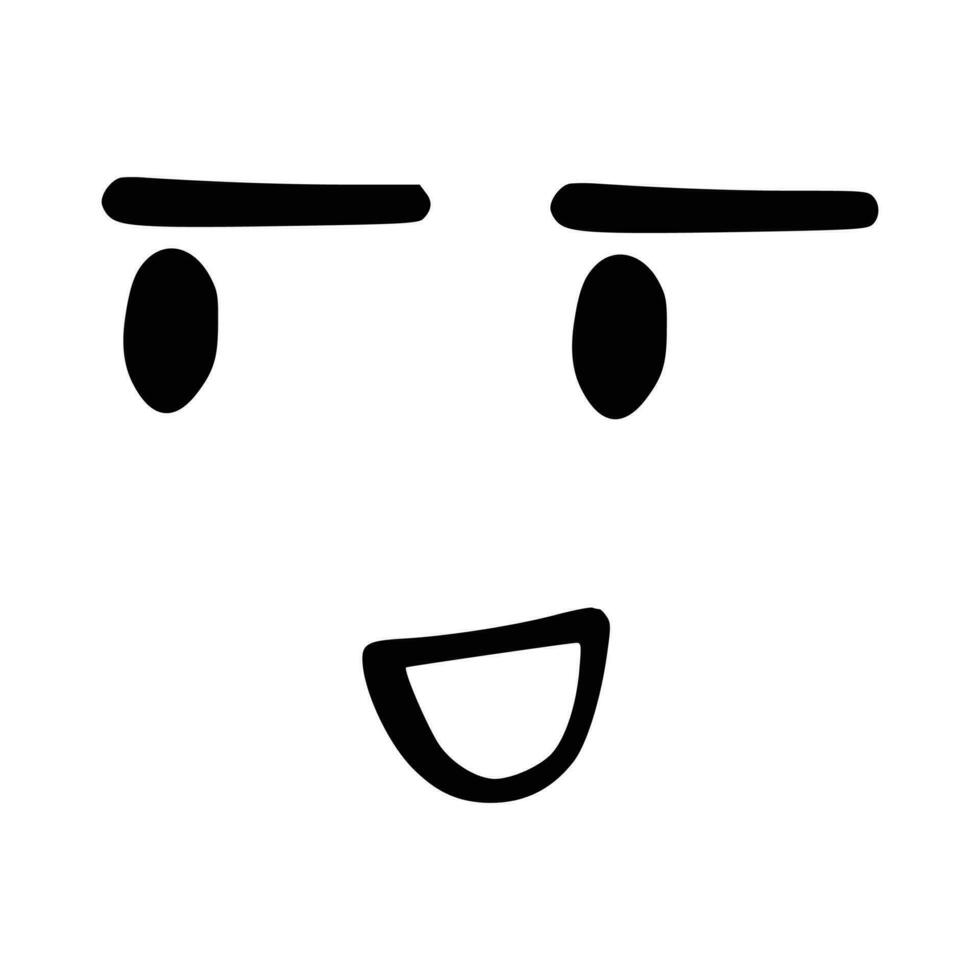 Kawaiis süß Gesicht. Manga-Stil Augen und Mund. komisch Karikatur japanisch Emoticon im anders Ausdrücke, Mega groß Satz. Ausdruck Anime Charakter und Emoticon Gesicht Illustration. Hintergrund. drucken. vektor