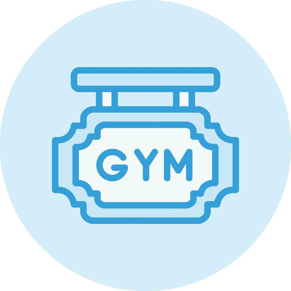 Gym styrelse vektor ikon design illustration