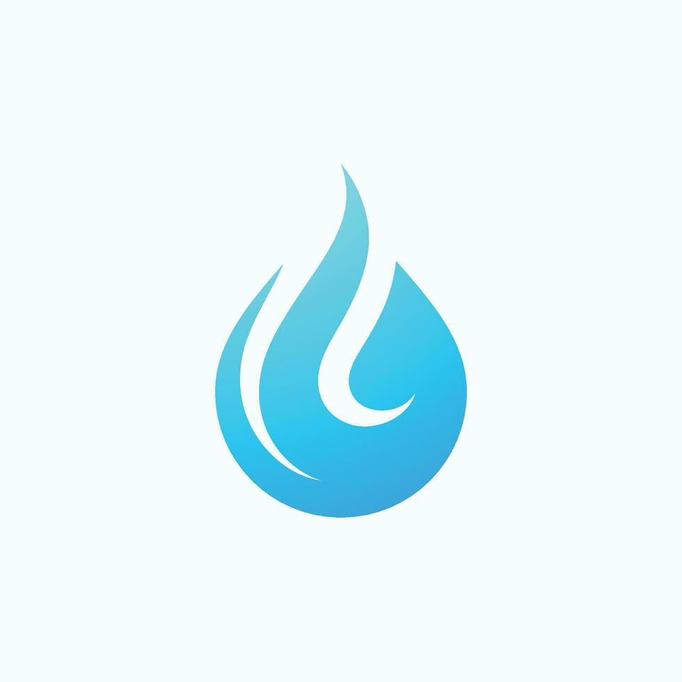 vatten släppa logotyp vektor ikon