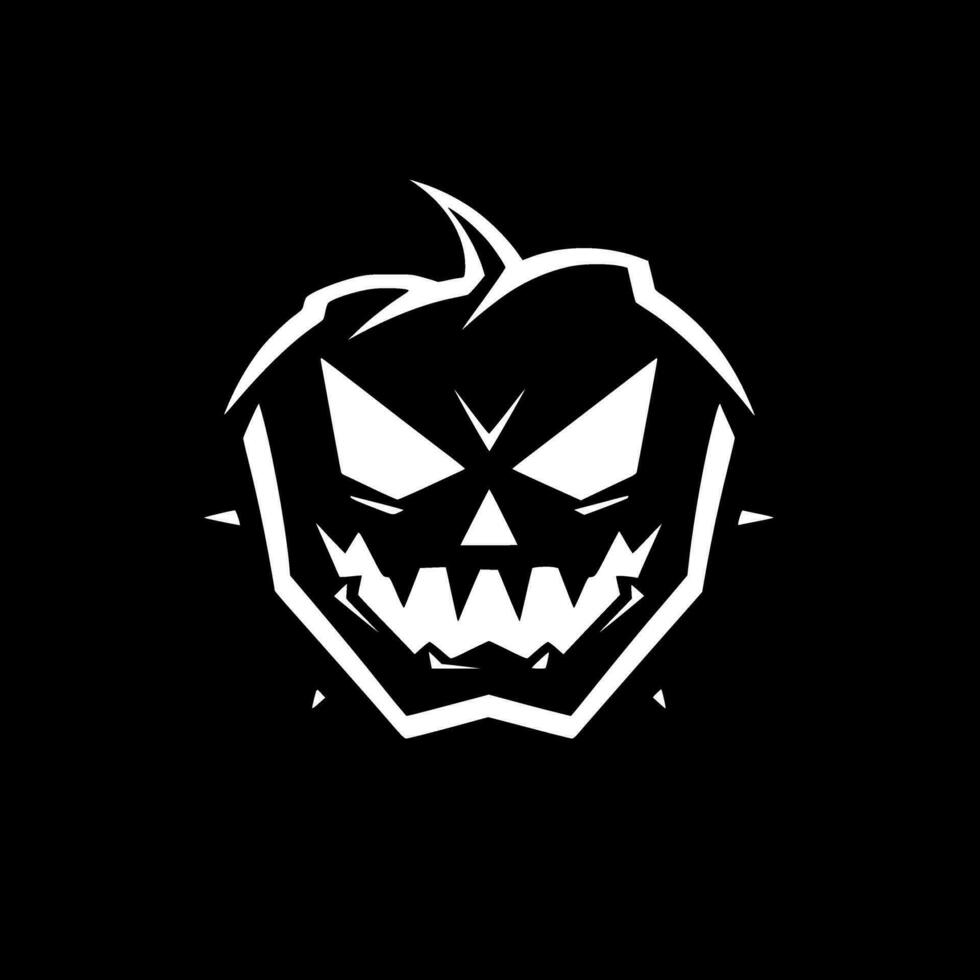 Halloween - - minimalistisch und eben Logo - - Vektor Illustration