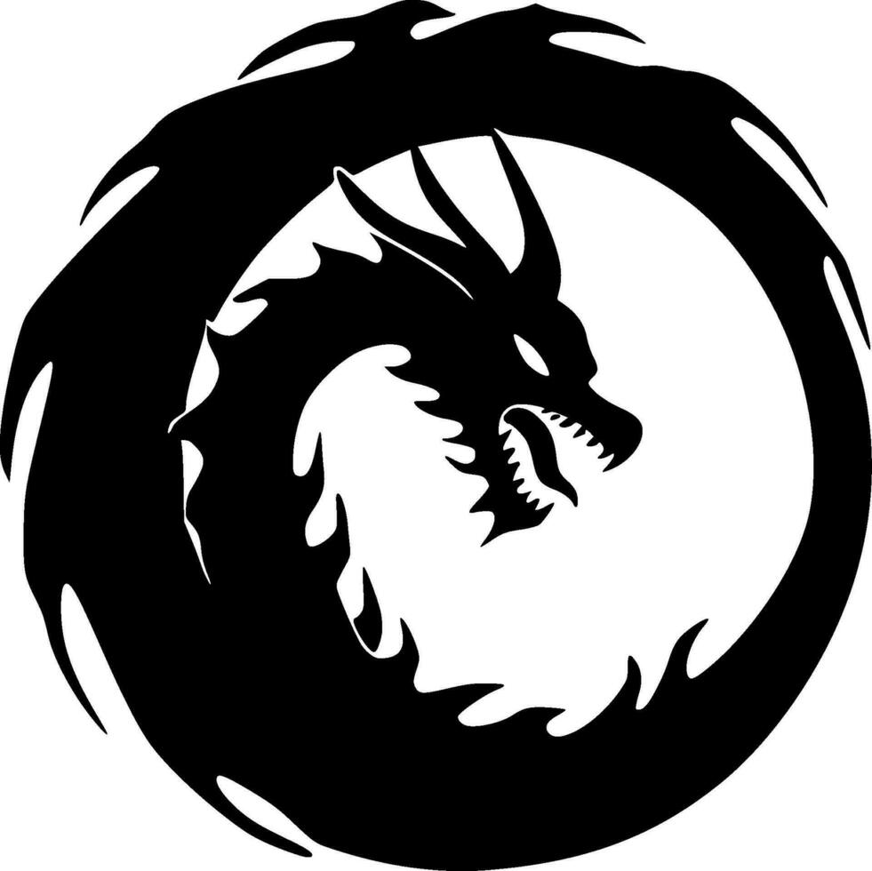 Drachen - - hoch Qualität Vektor Logo - - Vektor Illustration Ideal zum T-Shirt Grafik