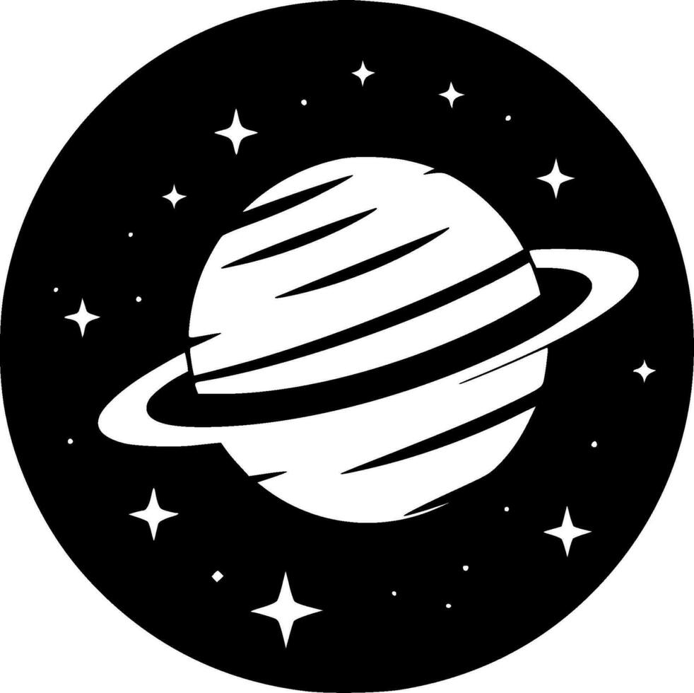 Galaxis - - schwarz und Weiß isoliert Symbol - - Vektor Illustration