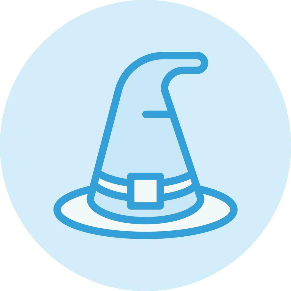 häxa hatt vektor ikon design illustration