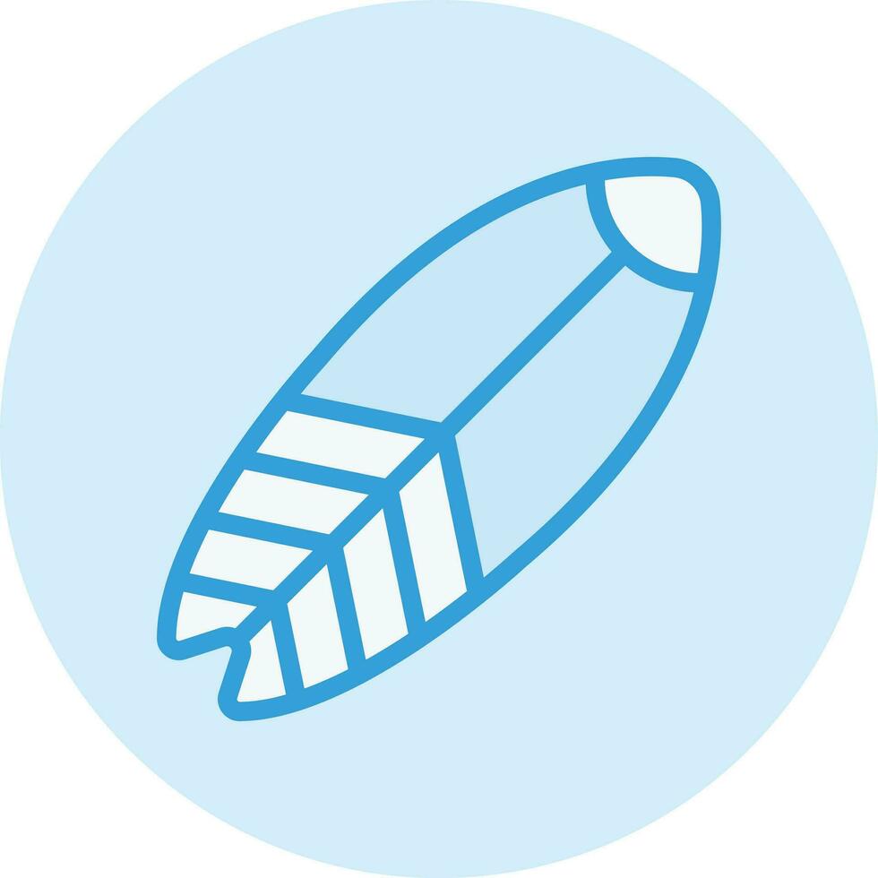 Surfbrett-Vektor-Icon-Design-Illustration vektor