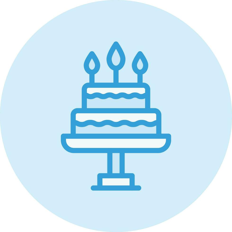 födelsedag kaka vektor ikon design illustration