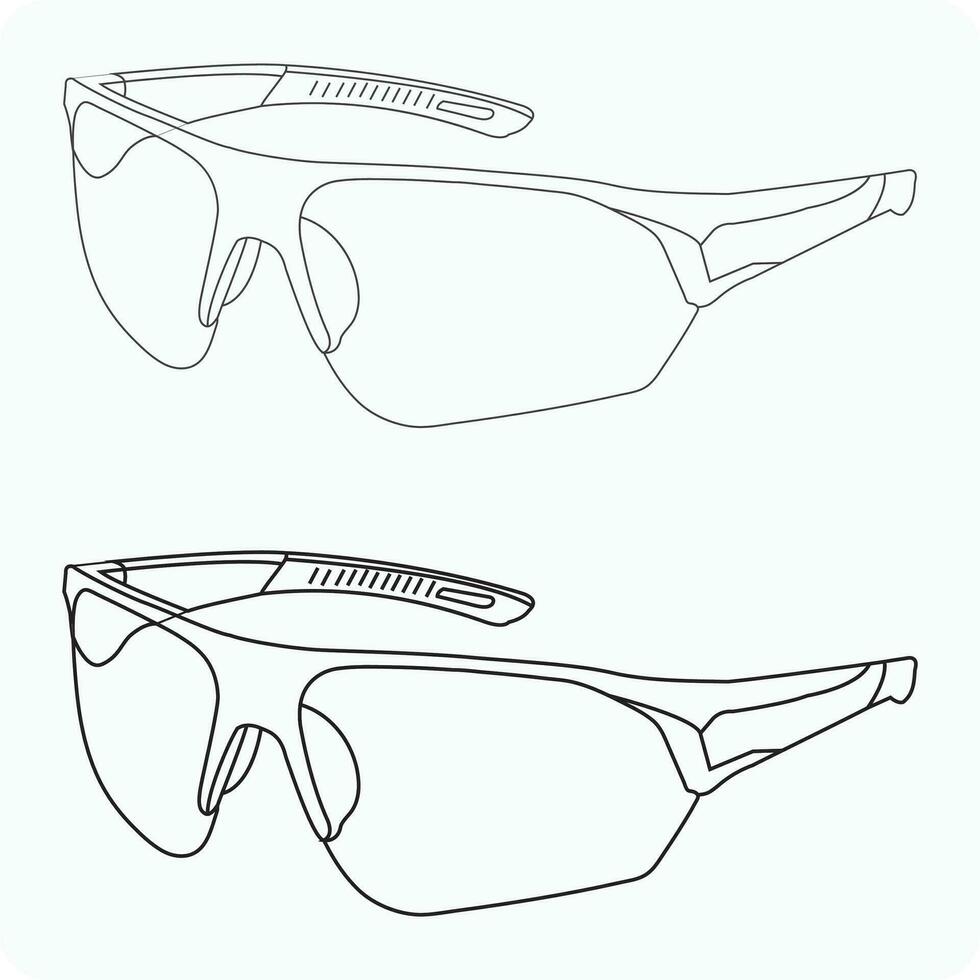 trendig glasögon för Sol glans skydd vektor