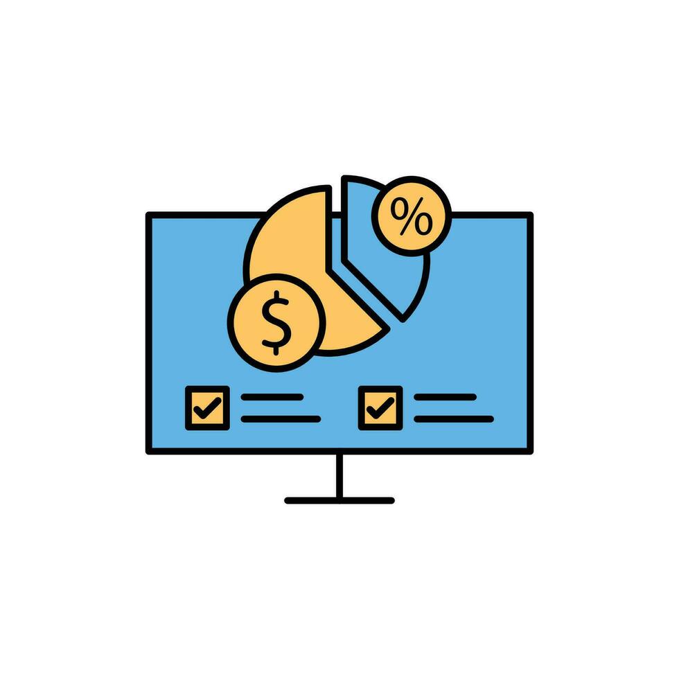 Präzision Einsichten rationalisiert Netz Symbole zum Daten Analyse, Statistiken, und Analytik minimalistisch Gliederung und Farbe füllen Sammlung im Vektor Illustration. Taschenrechner, Daten, Datenbank, entdecken,