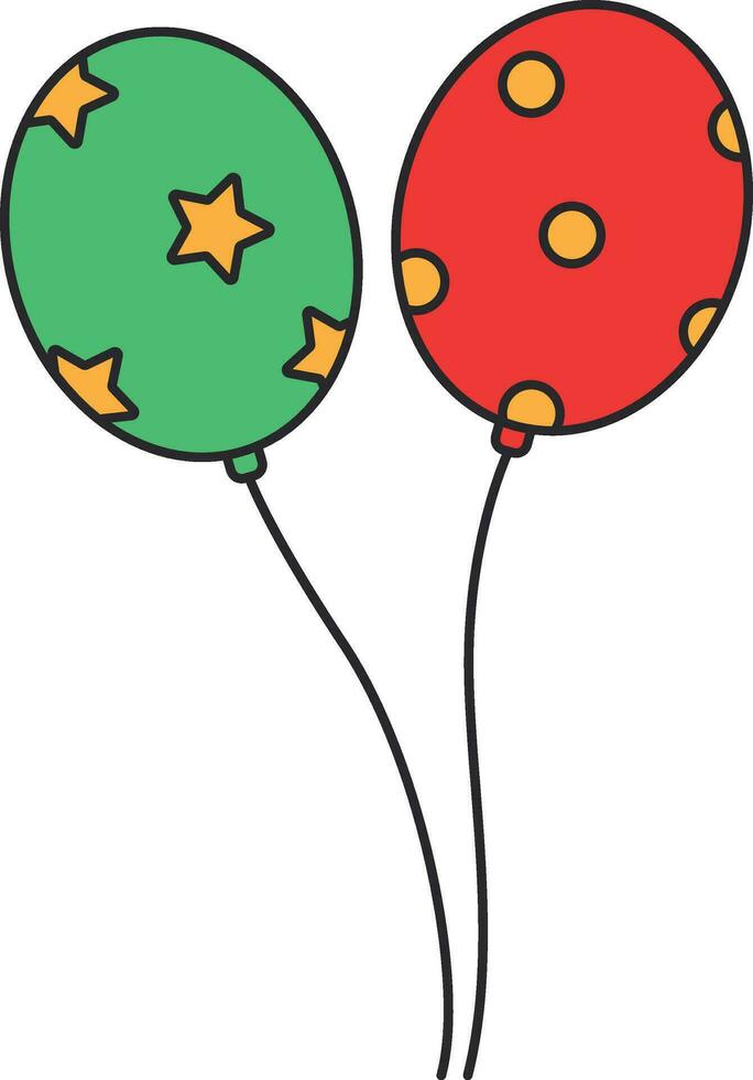 Luftballons Symbol. eben Illustration von Luftballons Vektor Symbol zum Netz Design