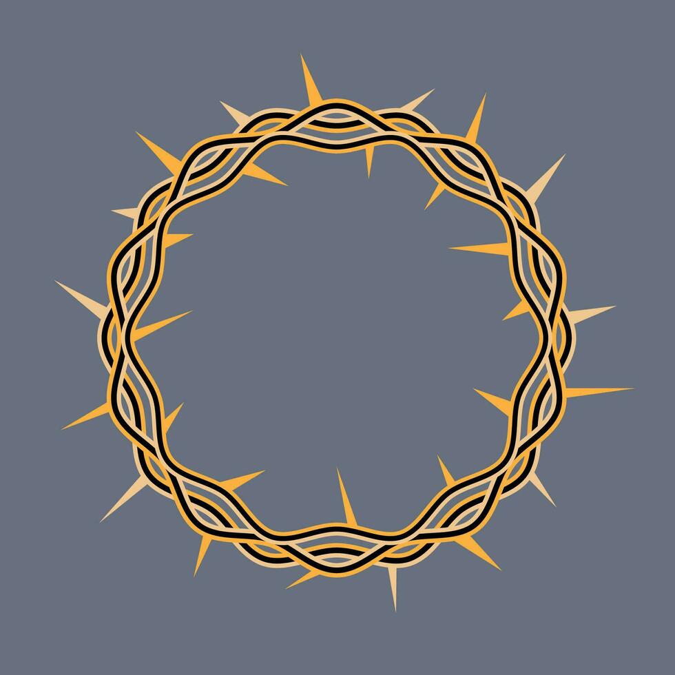 Krone von Dornen von Christus Illustration vektor