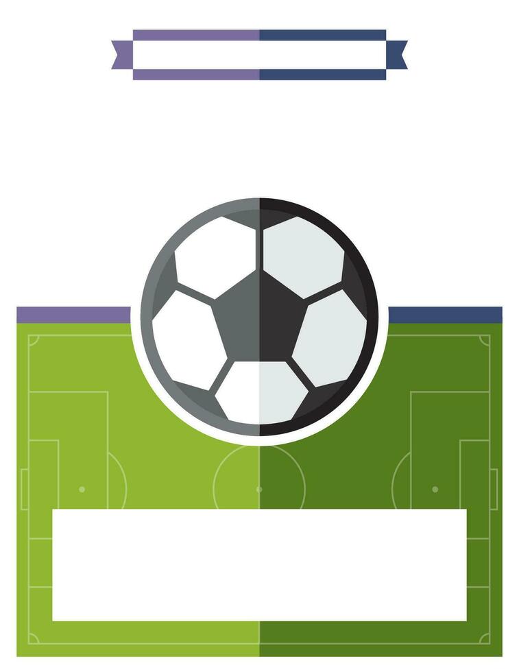 Fußball Fußball Spiel Flyer Illustration vektor
