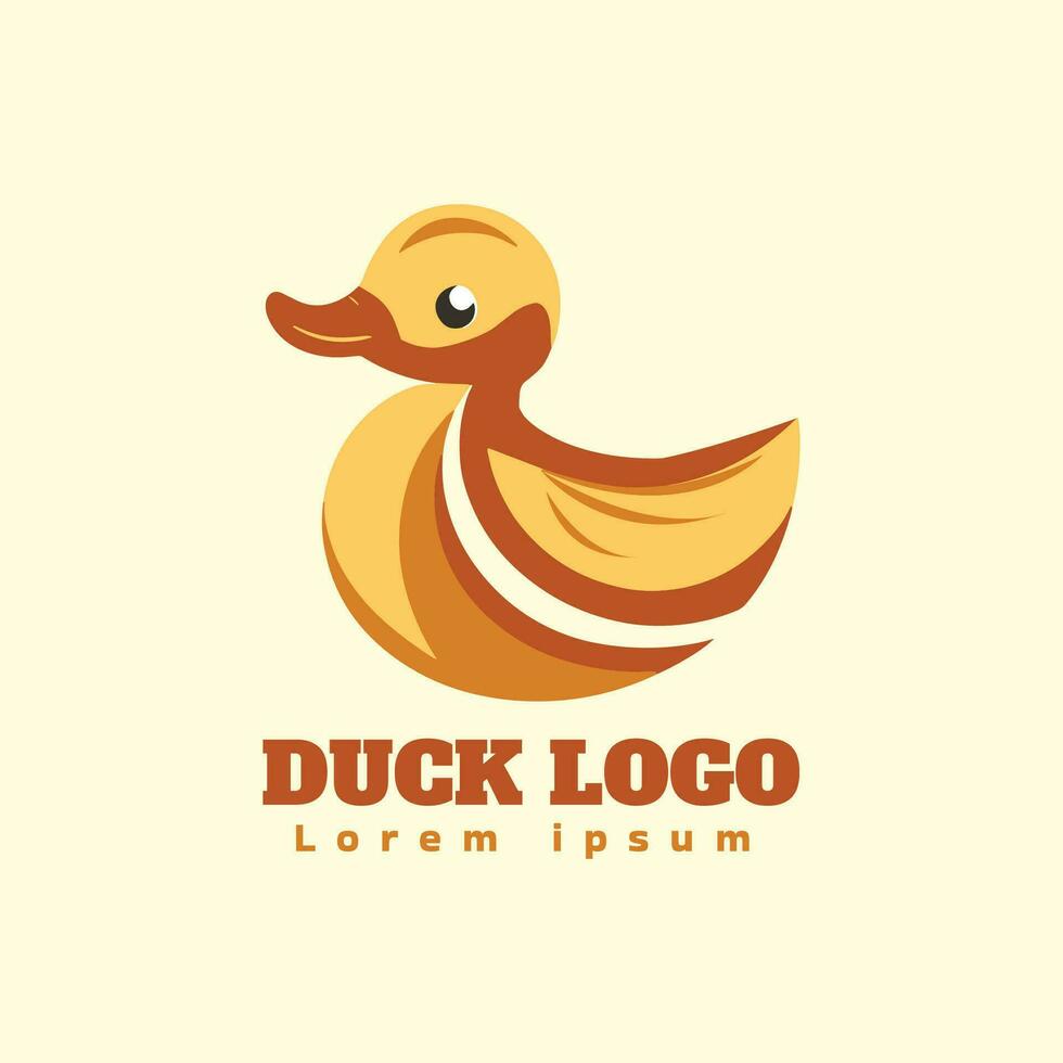 einfach Ente Logo minimalistisch vektor