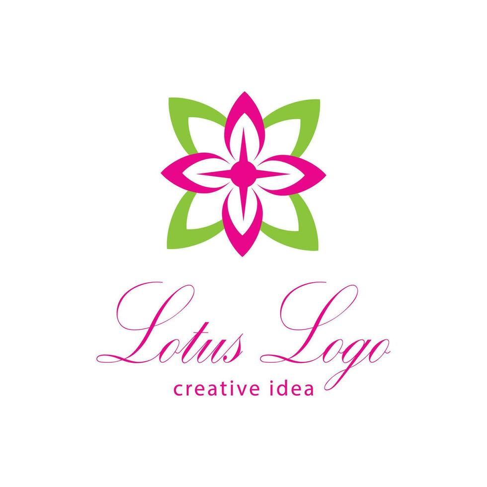 lotus logotyper vektor mall symbol element natur