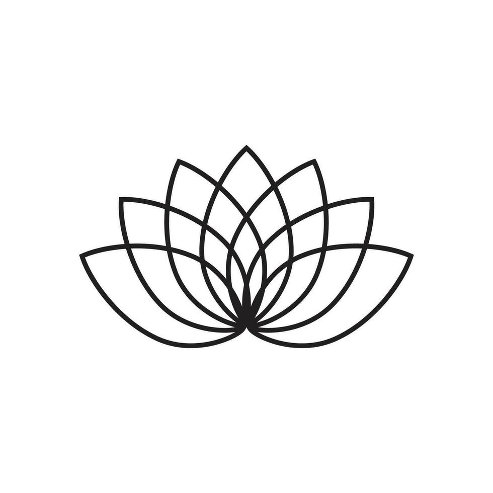 Lotus Logos Vektor Vorlage Symbol Element Natur