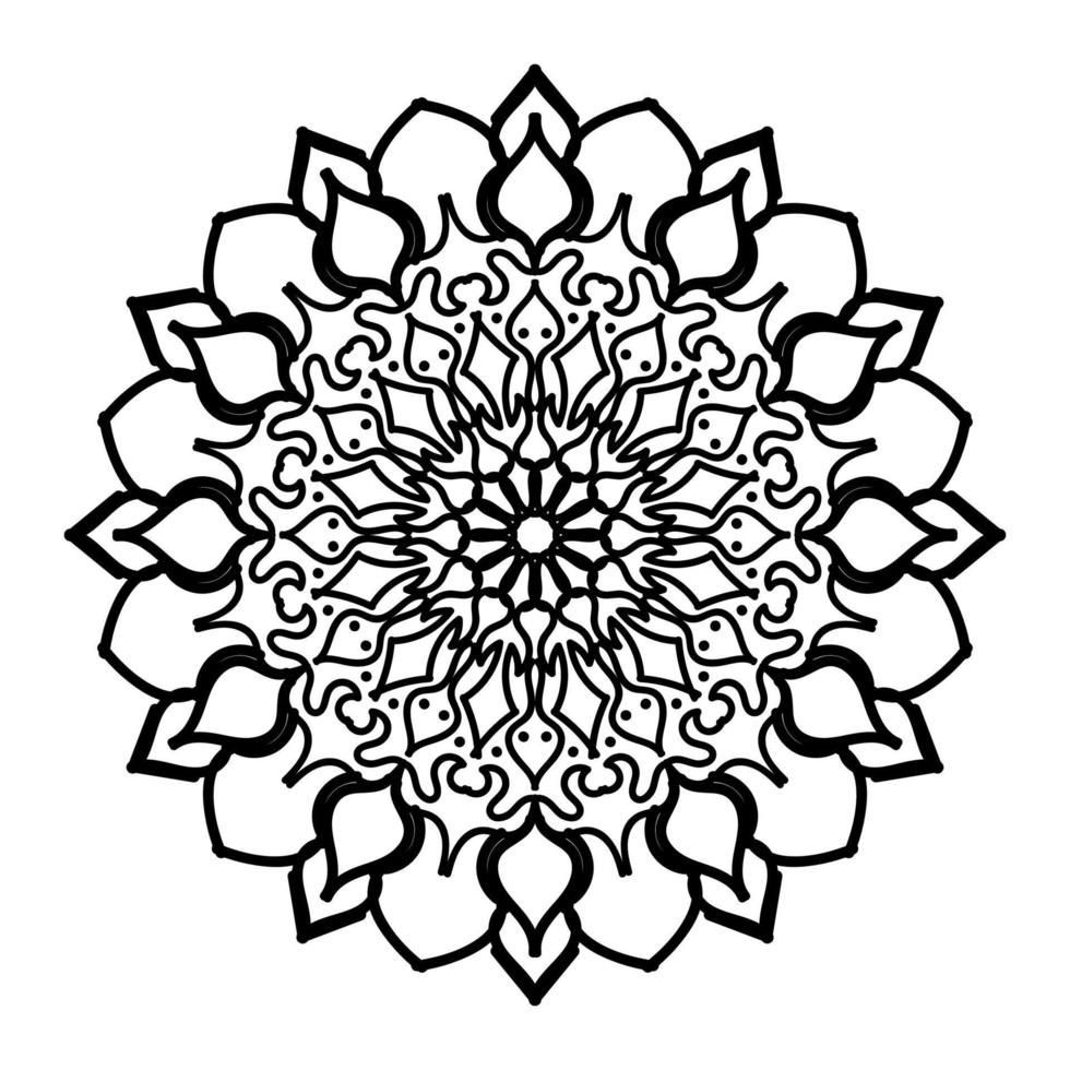 mandalas för målarbok. dekorativa runda smycken. vintage dekorativa element. orientaliskt mönster, vektorillustration. mandala för henna, mehndi, tatuering, dekoration vektor