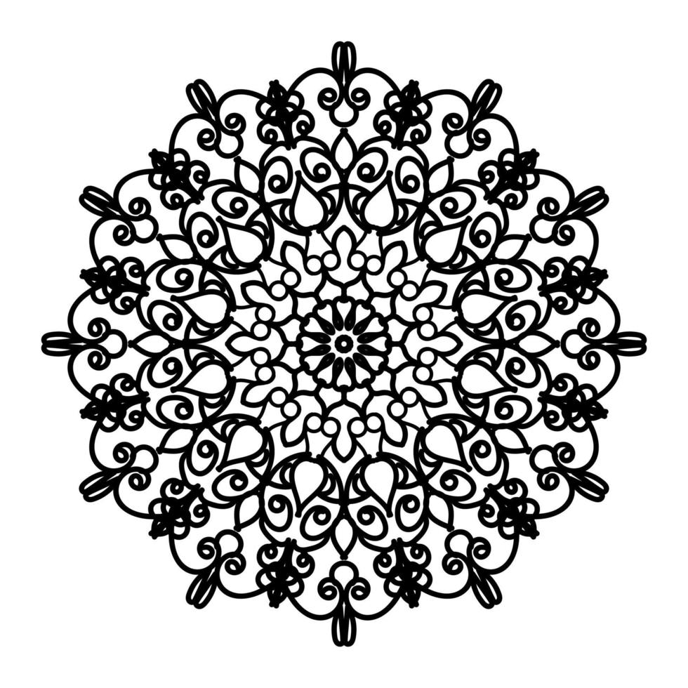Mandalas für Malbuch. dekorative runde Ornamente. Vintage dekorative Elemente. orientalisches Muster, Vektorillustration. Mandala für Henna, Mehndi, Tattoo, Dekoration vektor