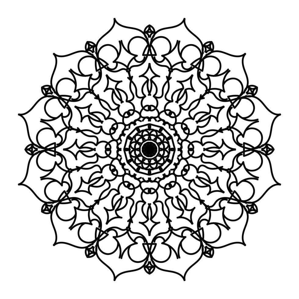 mandalas för målarbok. dekorativa runda smycken. vintage dekorativa element. orientaliskt mönster, vektorillustration. mandala för henna, mehndi, tatuering, dekoration vektor