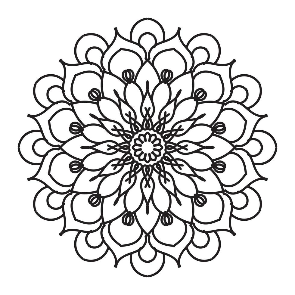 mandalas för målarbok. dekorativa runda smycken. vintage dekorativa element. orientaliskt mönster, vektorillustration. mandala för henna, mehndi, tatuering, dekoration vektor