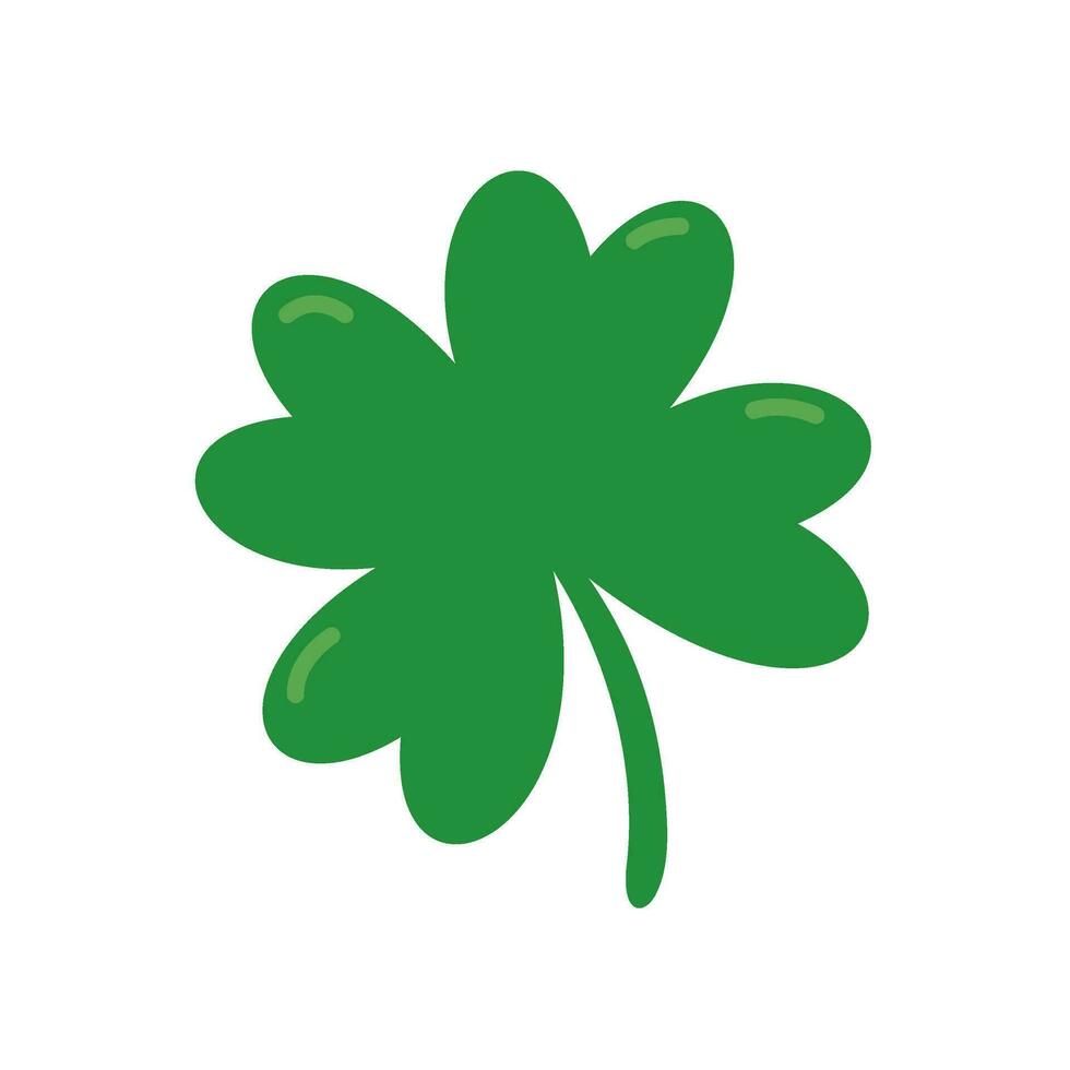 grön fyra blad klöver symbol av Bra tur på St Patrick's festival vektor